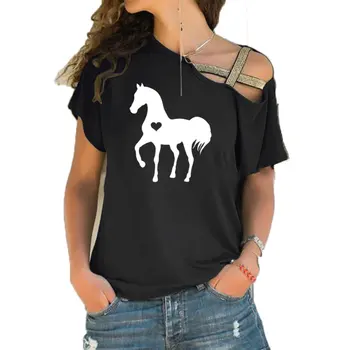 Рубашка с изображением лошади, футболка с изображением лошади, подарок любителю лошадей, подарки для верховой езды, одежда, вечеринка по случаю дня рождения, футболки с косым крестом