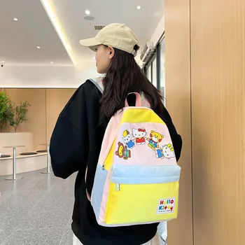 Самодельный осенне-зимний рюкзак Hello Kitty 2023 года выпуска, милая женская сумка, универсальный рюкзак для кампуса высокой стоимости