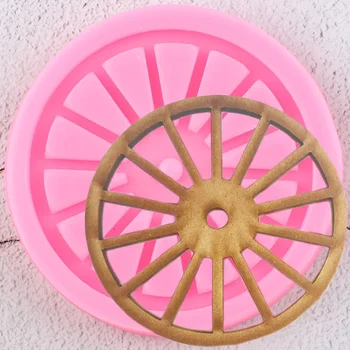 Силиконовая форма для шин в форме колеса, инструменты для украшения тортов из шоколадной помадки, сделай сам, Формы для выпечки конфет из полимерной глины