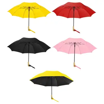 Складной Дорожный Зонт с Ручкой в форме Утки, Защита От Солнца, Водонепроницаемый, для