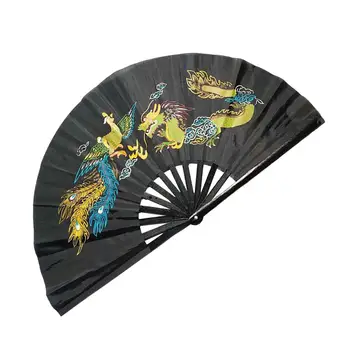 Складные вентиляторы Тайцзицюань Кунг-фу для мужчин и женщин, аксессуары для любителей боевых искусств, ручной вентилятор для вечеринки, праздничное шоу Унисекс
