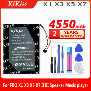 Сменный Аккумулятор KiKiss для Музыкального Плеера FIIO X1 X3 X5 X7 II III Speaker, 4550 мАч