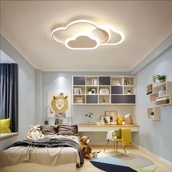 Современная детская комната в скандинавском стиле, ресторан, светодиодный потолочный светильник в форме облака, отель, апартаменты, вилла, освещение для спальни оптом