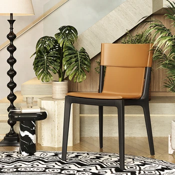 Современные обеденные стулья на открытом воздухе Скандинавского дизайна Роскошные обеденные стулья Nordic оснащены эргономичной домашней мебелью Sillas Comedor B1