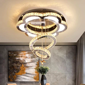Современный домашний декор Потолочные хрустальные лампы Люстры для столовой светодиодные светильники подвесные светильники для гостиной внутреннее освещение