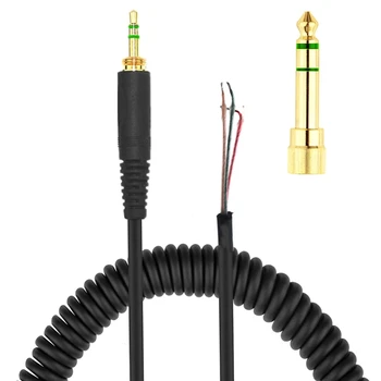 Спиральный кабель для наушников с разъемом 3,5 мм и 6,5 мм для наушников Beyerdynamic 770 770PRO 990 990PRO