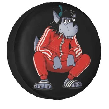 Спортивный костюм Чехол для Запасного колеса с Мультяшным Волком для трейлера Jeep Honda 4WD Creative Soviet Union Comic Аксессуары для защиты шин