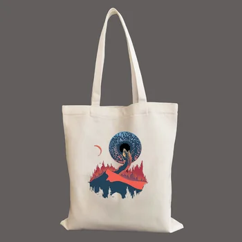 Сумки для покупок из аниме Frank Arrakis Dune, женские сумки для ежедневного покупок, высококачественная универсальная сумка для продуктов в стиле харадзюку