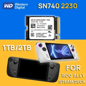 Твердотельные накопители Western Digital WD SSD SN740 2230 1 ТБ 2 ТБ M.2 NVMe PCIe Gen 4.0x4 для ноутбука Steam Deck Rog Ally Tablet