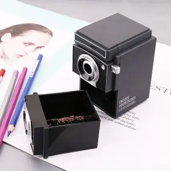Точилка для карандашей в стиле ретро в винтажном стиле с камерой Механический Ручной завод Канцелярские принадлежности Подарок студенту WXTA