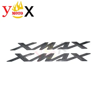 Углеродное Волокно 3D X-MAX Эмблема Крышки Батарейного Отсека Наклейка На Боковой Обтекатель Наклейка На Колесо Бака Логотип Yamaha XMAX X MAX 125 250 400
