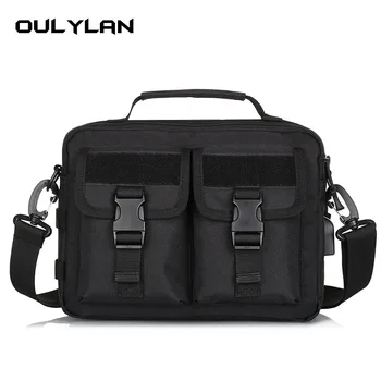 Уличная сумка через плечо, мужская тактическая многофункциональная сумка-мессенджер с USB-зарядкой, военный камуфляжный рюкзак, дорожная сумка