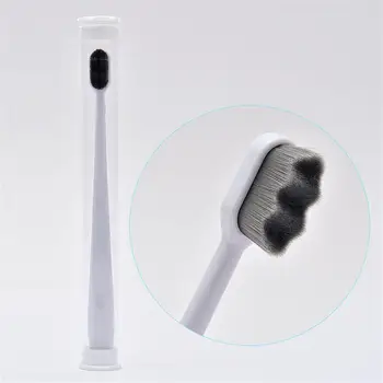 Ультратонкая мягкая зубная щетка Million Nano с щетиной для взрослых, Глубокая чистка зубов, Портативная дорожная щетка для ухода за полостью рта