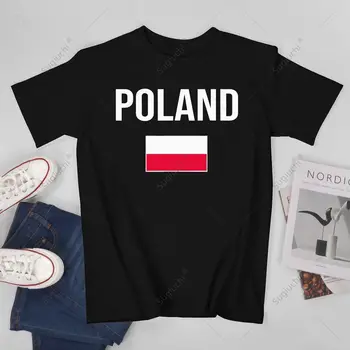 Унисекс Для мужчин, футболка с флагом Польши, футболки для девочек, футболки для женщин, футболка из 100% хлопка для мальчиков