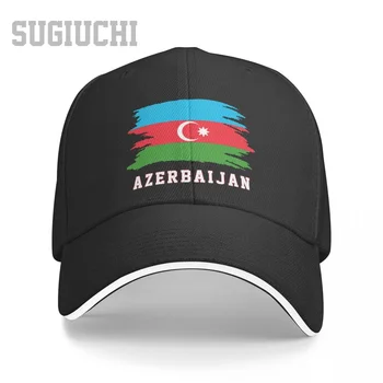 Унисекс Сэндвич Флаг Азербайджана Азербайджанская бейсболка Мужчины Женщины Хип-хоп Кепки Snapback Шляпа для гольфа Рыбалка