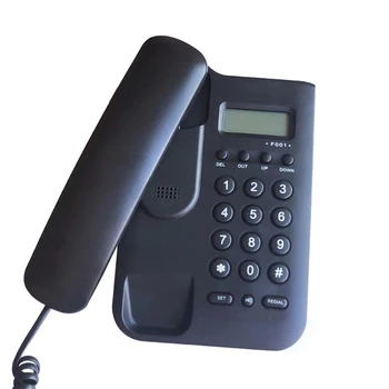 Функциональный проводной телефон, четкая передача голоса Проводной стационарный телефон Прост в установке
