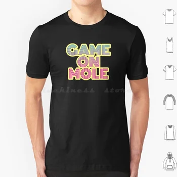 Футболка Game On Mole Большого размера из 100% хлопка Game On Mole Mole Забавная, прикольная, Австралийский сленг, австралийская поговорка, игра с юмором