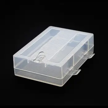 Футляр для хранения аккумулятора Жесткий пластиковый практичный органайзер для 4x аккумуляторов 26650