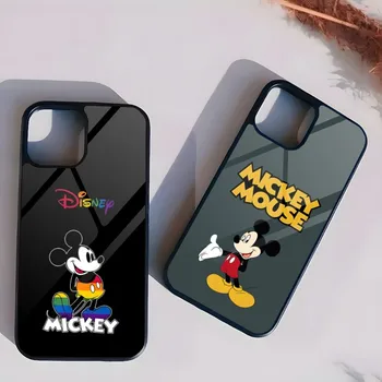 Чехол Для телефона Disney Mickey Mouse PC + TPU Для Iphone 15 12 Pro Max 11 13 14 Mini 6S 8 7 Plus X Xs XR 2020 Противоударная Задняя Крышка