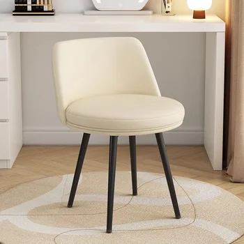 Элегантное кресло-туалетный столик для девочки, современное Вращающееся Маленькое туалетное кресло для гостиной, мебель для дома в скандинавском стиле Sillas Para Sala De Estar