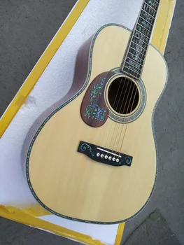 бесплатная доставка AAAA полностью из цельного дерева левша гитара OOO корпус ручной работы левша акустическая гитара из цельного дерева koa