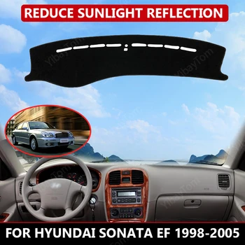 для Hyundai Sonata EF 1998-2005, коврик для приборной панели автомобиля, солнцезащитный козырек, подушка, протектор интерьера, Ковровая отделка, аксессуары