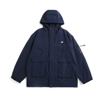 осенний бренд 2022, японская повседневная одежда ins для мужчин и женщин, свободная куртка с капюшоном в стиле хип-хоп, уличная куртка с капюшоном
