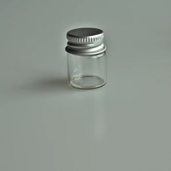 стеклянные бутылки объемом по 1шт 5 мл с алюминиевой крышкой Пустые Маленькие Бутылочки для Желаний Стеклянные Флаконы Банки