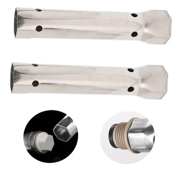 торцевой ключ для крана 2шт 34/40 мм Размер 205 мм Антикоррозийная Длина, защищенная от ржавчины, Инструменты для ручного ремонта из нержавеющей стали