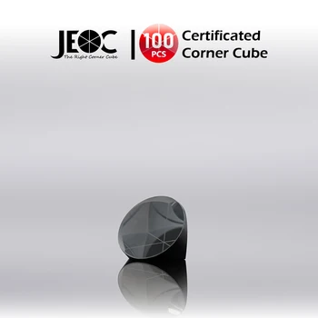 угловой куб, сертифицированный JEOC, 100шт, диаметр 17,8 мм (0,7 дюйма), высота отражающей призмы 13,3 мм (0,52 дюйма), с алюминиевым покрытием